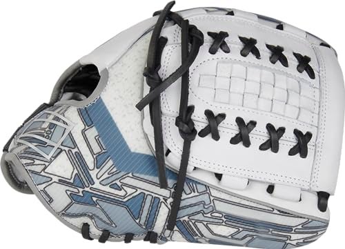 Rawlings | REV1X Fastpitch Softball Glove | Right Hand Throw | 12.25" - X-Laced Basket Web | White - Image 2