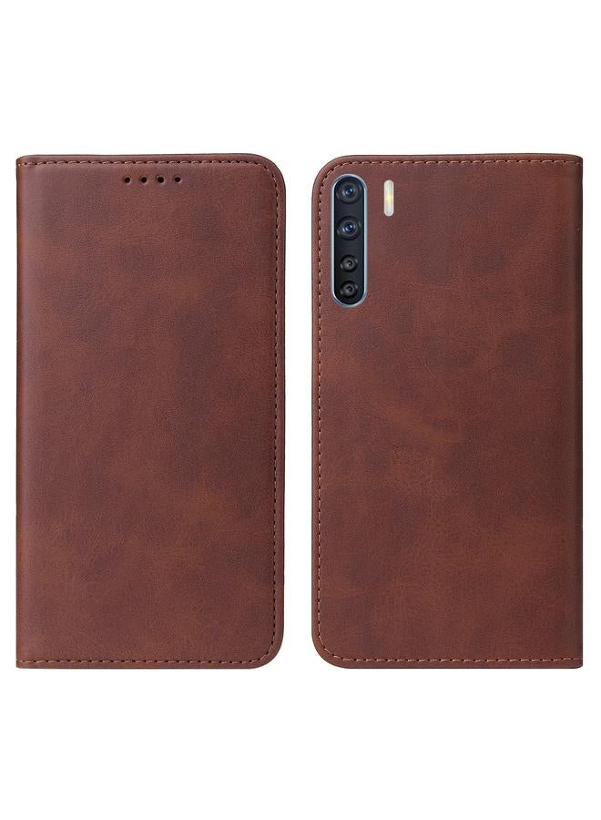 اس-توب جراب هاتف OPPO F15 المصنوع من الجلد بإغلاق مغناطيسي - Image 2