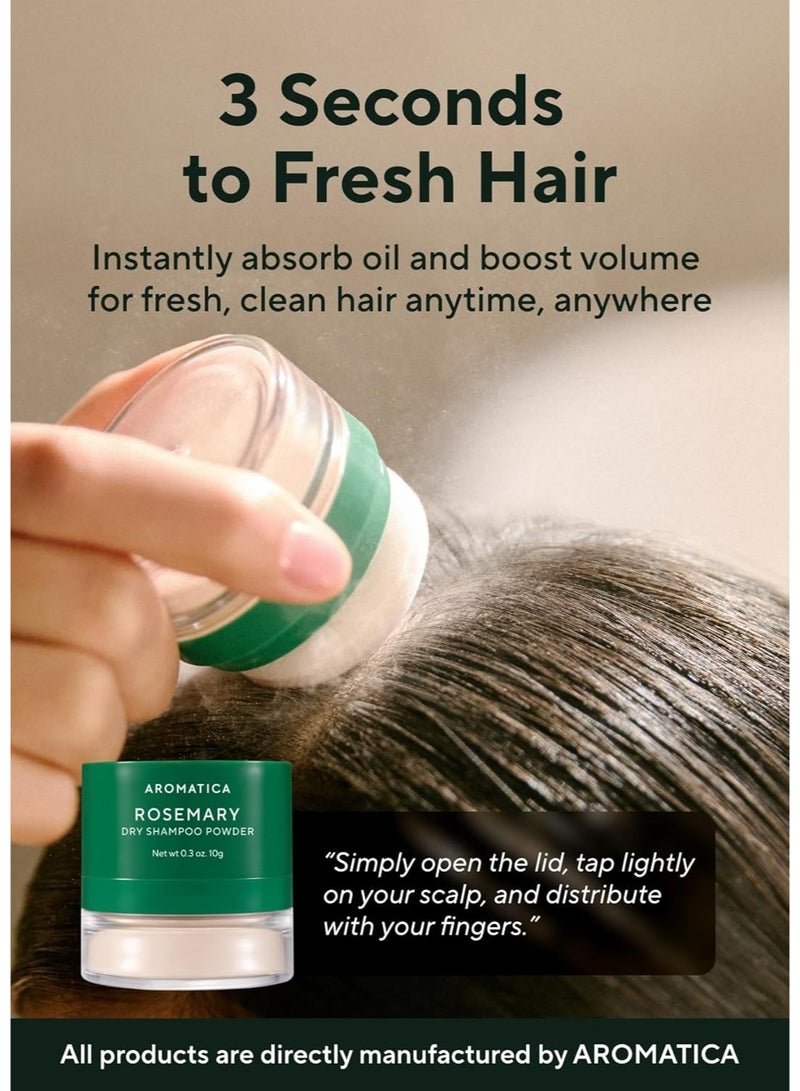 Aromatica, Dry Shampoo Powder, Rosemary, 0.3 oz (10 g) - Image 2