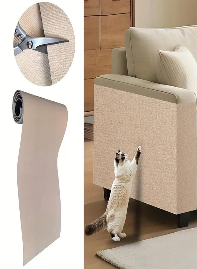 YUISI Cat Scratch Pad, DIY Scratching Pad for Cats, Wall Cat Scratcher Mat, Cuttable Adhesive Pet Scratching Mat for Wall, Couch, Floor, Cabinet - Image 2
