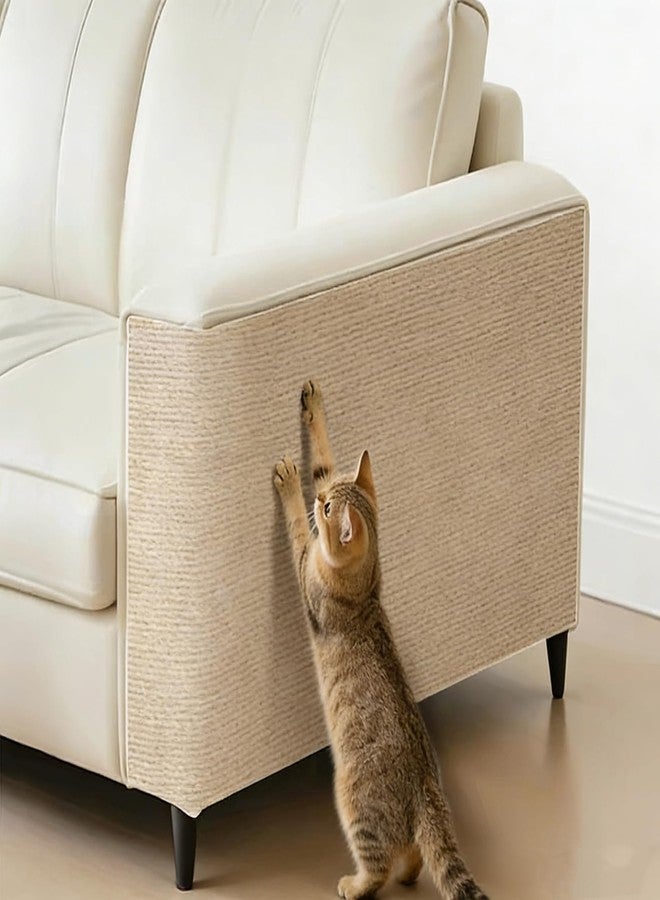 YUISI Cat Scratch Pad, DIY Scratching Pad for Cats, Wall Cat Scratcher Mat, Cuttable Adhesive Pet Scratching Mat for Wall, Couch, Floor, Cabinet - Image 3