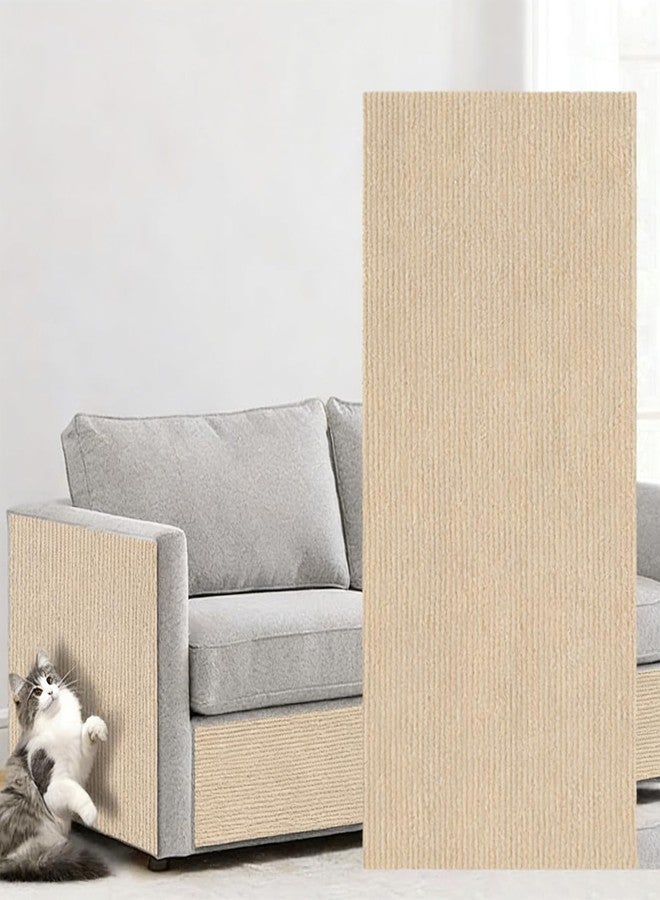YUISI Cat Scratch Pad, DIY Scratching Pad for Cats, Wall Cat Scratcher Mat, Cuttable Adhesive Pet Scratching Mat for Wall, Couch, Floor, Cabinet - Image 1