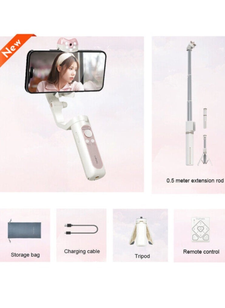hohem hohem iSteady V2S Gimbal Stabilizer for Smartphone, 3-Axis Gimbal for iPhone, AI Tracking, Portable and Foldable Gimbal with Fill Light, Phone Stabilizer for Video Recording (  V2S Kit  - Image 1