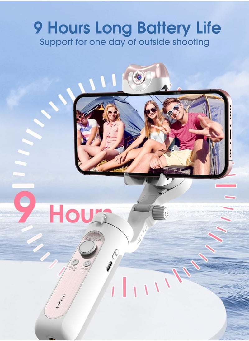 hohem - hohem iSteady V2S Gimbal Stabilizer for Smartphone, 3-Axis Gimbal for iPhone, AI Tracking, Portable and Foldable Gimbal with Fill Light, Phone Stabilizer for Video Recording (  V2S Kit - Image 1