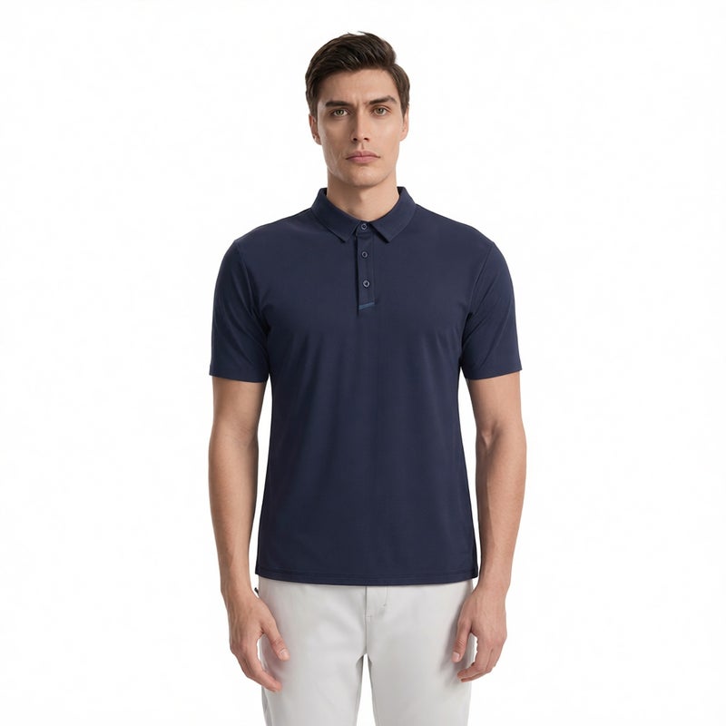 Men's Performance Polo Shirt Quick Dry Golf Top Short Sleeve Casual Business Wear