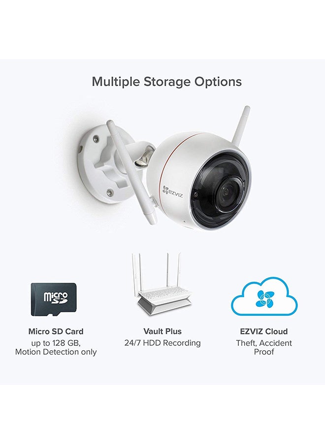 EZVIZ C3W Wifi Outdoor HD 24Hrs Color Strobe Light And Siren Surveillance Security Camera - Image 2