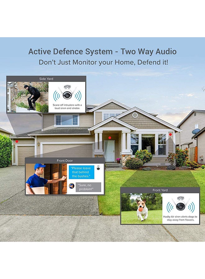 EZVIZ C3W Wifi Outdoor HD 24Hrs Color Strobe Light And Siren Surveillance Security Camera - Image 4