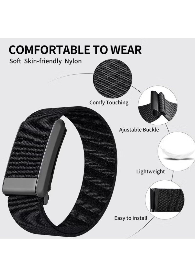 Stretchy Nylon Replacement Band Compatible For Whoop 5.0 Wearable Fitness Tracker Accessories Men & Women Fashion Adjustable Wristband Breathable,Comfortable & Easy to Use Strap - Image 4
