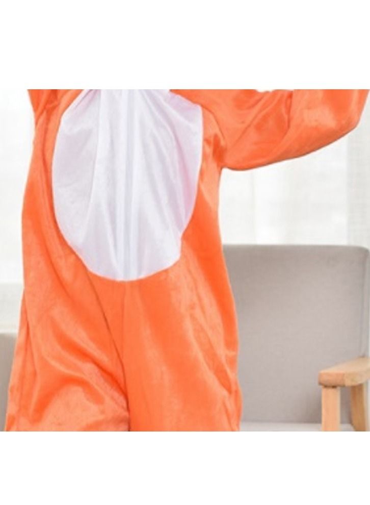 Brain Giggles Fox Animal Plush Costume Design Halloween Carnival Party Jumpsuit for Kids Boys & Girls Large - Image 2