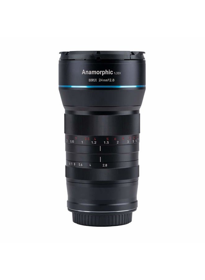 SIRUI 24mm Anamorphic Lens F2.8 1.33X APS-C Camera Lens for MFT Mount, Blue Flare - Image 1
