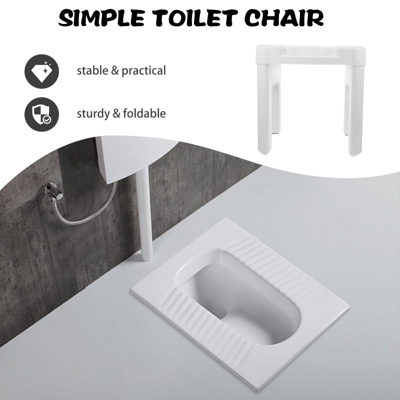 🚽 كرسي درج من مادة البولي بروبيلين متين مناسب للحمامات وغرف النوم - Image 3