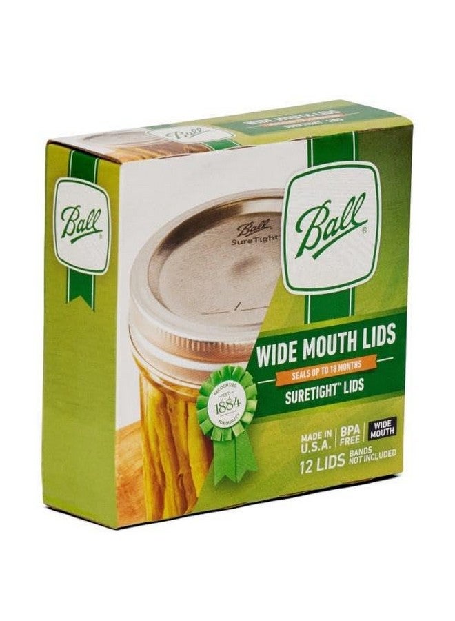 Ball Ball Wide Mouth Lids for Glass Mason Jars, Used for Canning, Pickling, Juice, Jam, Jelly 12-Count, Pack of 6 (72-Lids Total)  - Image 3