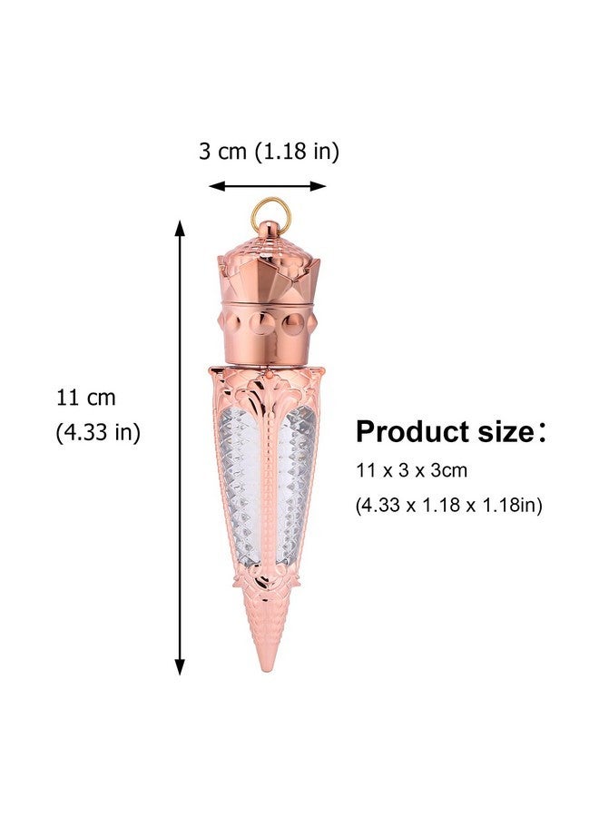 FRCOLOR 10pcs Empty Lip Gloss Tube DIY Lipstick Container Lip Gloss Container Rhinestone Lip Balm Bottle Plastic - Image 2