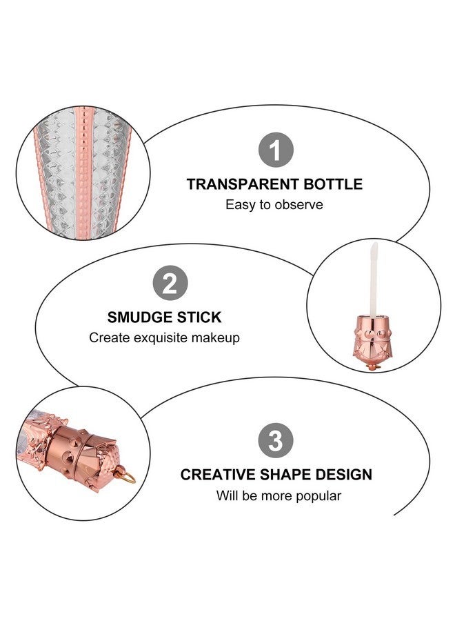 FRCOLOR 10pcs Empty Lip Gloss Tube DIY Lipstick Container Lip Gloss Container Rhinestone Lip Balm Bottle Plastic - Image 5