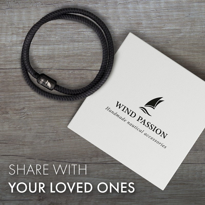 Wind Passion - Paracord Mens Bracelet - Bracelet for Women - Rope Bracelet String With Magnetic Clasp - Wrist Surfer Bracelet - Handmade Surfer Magnetic Bracelets - Sturdy & Waterproof - Image 4
