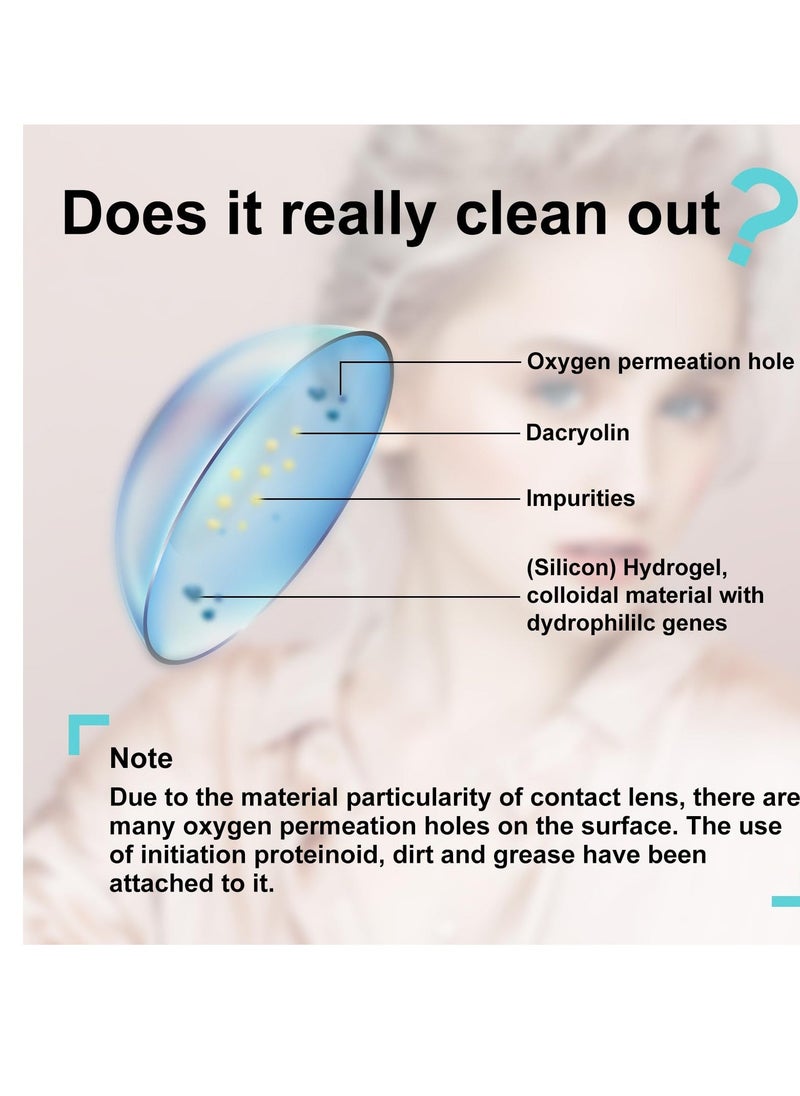 Lens Cleaner,  Lens Cleaner Machine, Portable Ultrasonic  Lens Cleaner,  Lens Cleaning Machine Fit Disposal Soft Lens, Colored  Lens, RGP Lens and OK Lens - Image 4