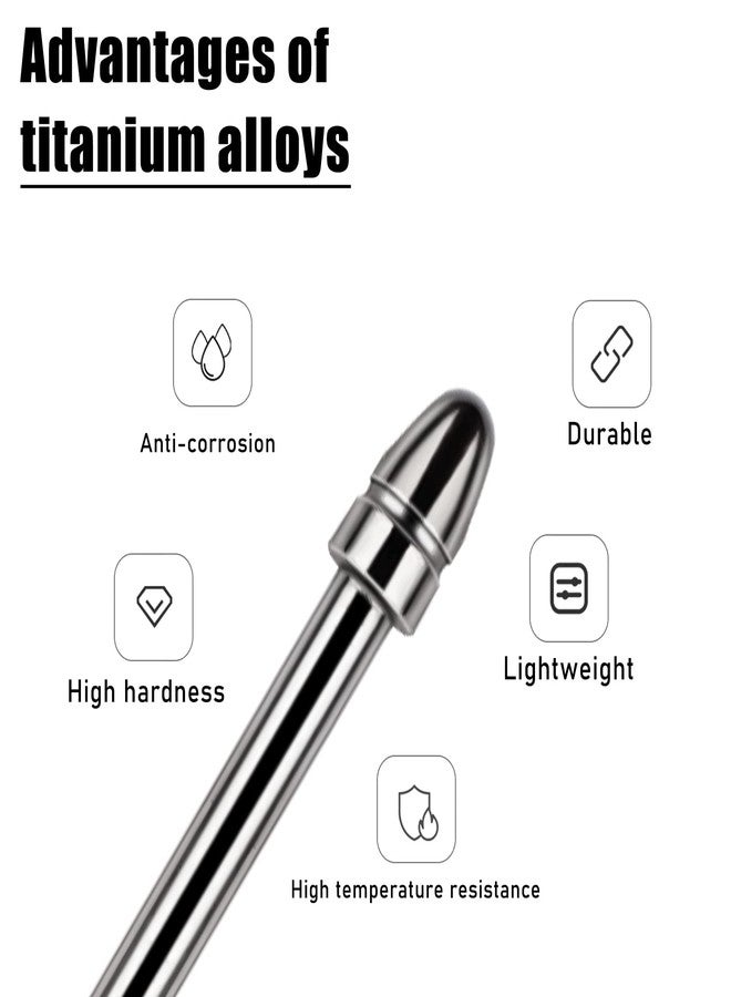 REEYEAR No Worn Out Titanium Alloy Fine Pencil Nibs Compatible with Huion PW517 Digital Stylus,PN05F Ballpoint Replacement Tips fits for Kamvas 13/22 Plus/24 Pro 4K, Kamvas 16 Pro Plus 4K Display Pen,2 Pcs - Image 4