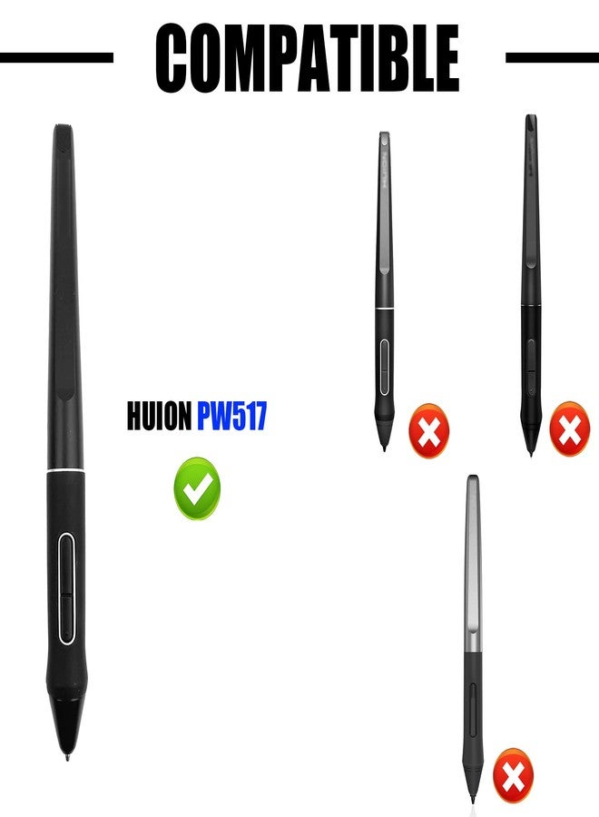 REEYEAR No Worn Out Titanium Alloy Fine Pencil Nibs Compatible with Huion PW517 Digital Stylus,PN05F Ballpoint Replacement Tips fits for Kamvas 13/22 Plus/24 Pro 4K, Kamvas 16 Pro Plus 4K Display Pen,2 Pcs - Image 3