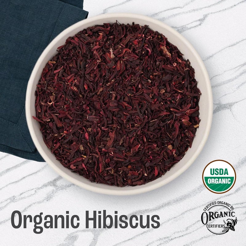 J MAC BOTANICALS Organic Hibiscus Flowers - 32 oz (2 Pounds) - Cut & Sifted Hibiscus Tea - Image 2