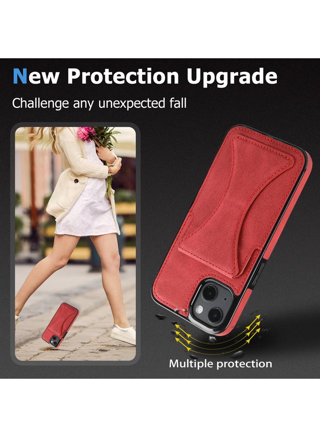 Zaboon Case For iPhone 13 mini Ultra-thin Shockproof Protective Case with Holder & Metal Magnetic Function - Image 5