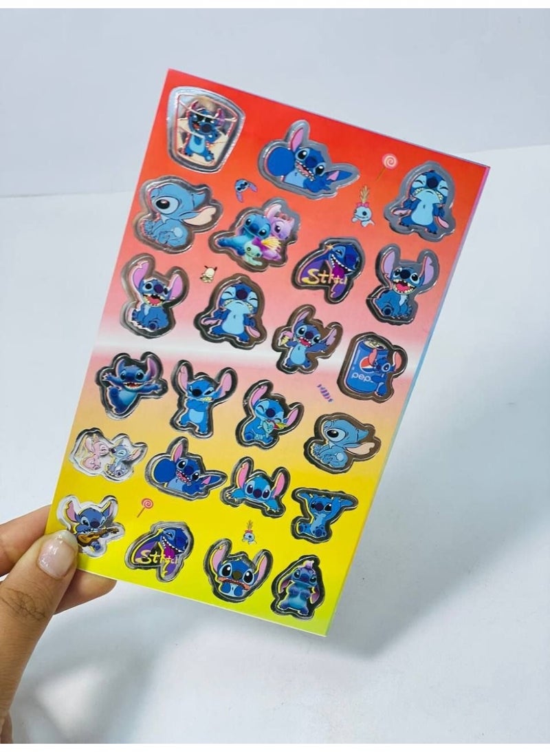 The stickers are laser-cut cups that will be placed on notebooks and cups, and the labels can be colored with your child's favorite cartoon characters and stars. There are boy and girl designs. The pack contains 10 sheets. - Image 2