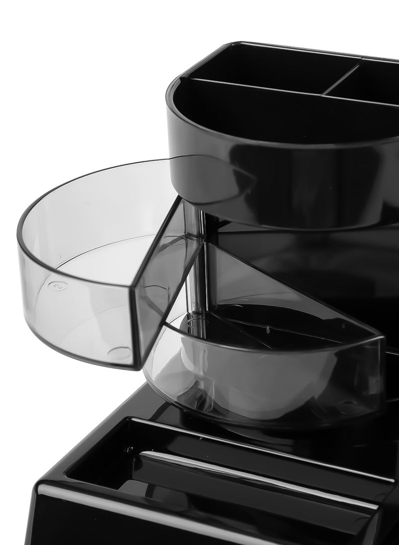 Deli E903 Desk Organizer - 262脳129脳115mm, Black - Image 5