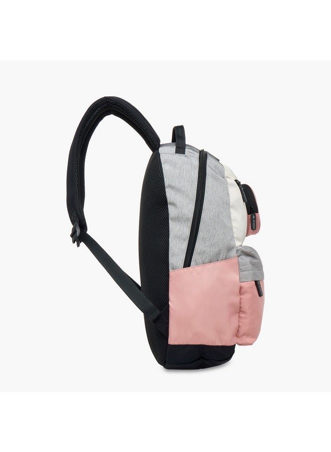 كابا حقيبة ظهر مدرسية للبنات بألوان متداخلة مع حمالات قابلة للتعديل ومجموعة حقيبة صغيرة - Image 3