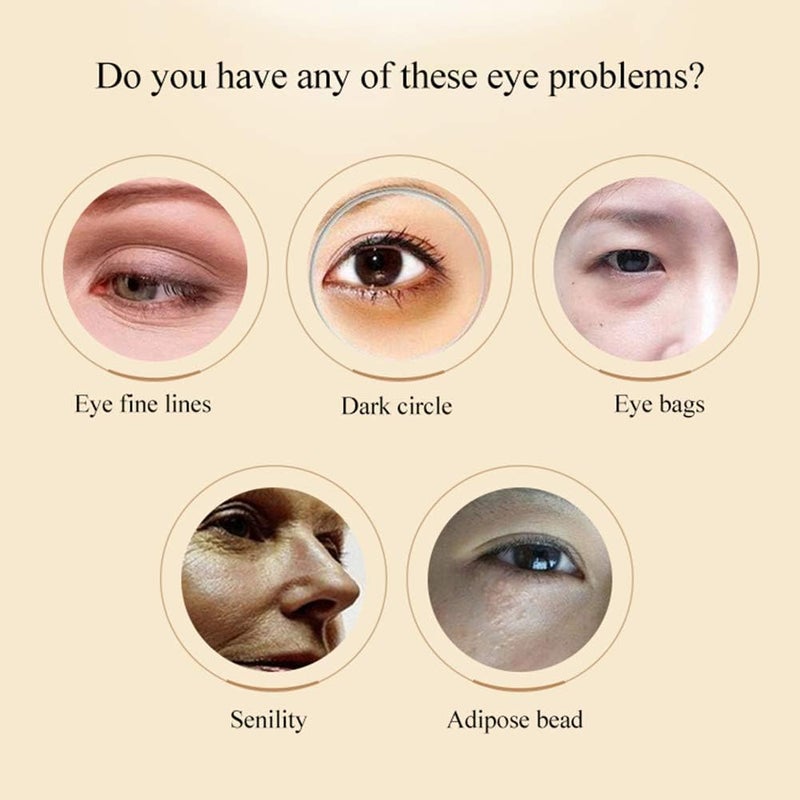 ويوبلز قناع للعين مضاد للشيخوخة والتجاعيد، جل ذهبي عيار 24، يزيل الهالات السوداء والانتفاخات تحت العينين، ويخفف الجفاف والتجاعيد حول العينين والخطوط الدقيقة، قناع مرطب للعين (4 أزواج) - Image 4