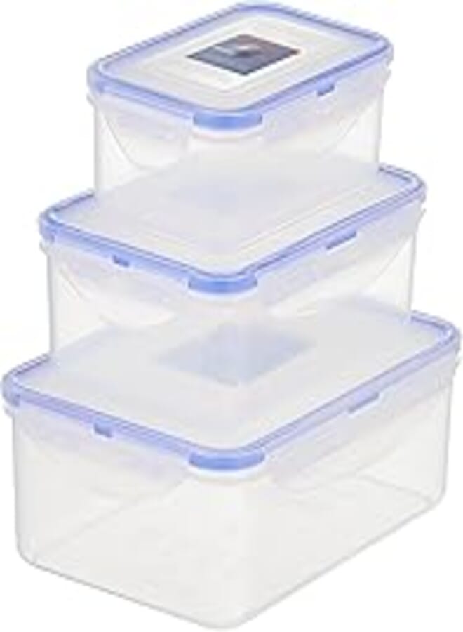 Zahran مجموعة علب طعام محكمة الغلق من زهران، 3 قطع، 06000513