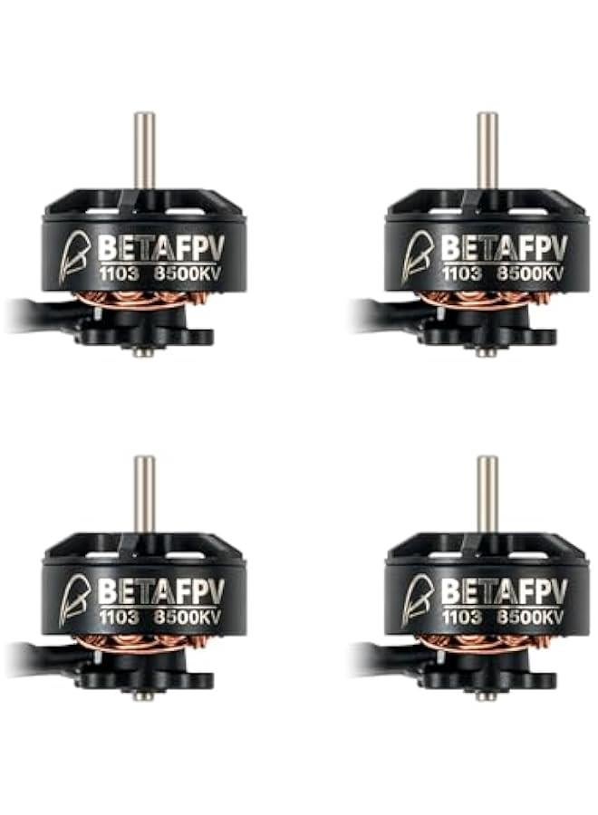 Arabest 4pcs 1103 8500KV Brushless Motor 3S FPV Drone Motor Compatible for F4 2-3S 20A AIO Flight Controller GF 2015 2-Blade Propeller Meteor85 Cetus X Pavo20 Quadcopter Frame  - Image 1