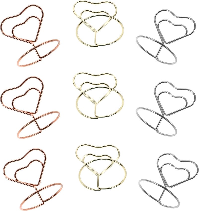 All-round unified build Toyvian Heart Shaped Place Card Holders Wire Photo Picture Stands 30pcs Multi-Color Memo Clips for Wedding Party Table Number Display and Centerpiece Decoration Local available supply Wide usage compatibility Growing sales Pre-sale confirmed stock This year new model Durability enhanced Repeated use friendly design Money saving choice Stable local goods source Designed for KSA market Simplified versatile design Designed to ease your life Recommended by Saudi locals Widely used design Ready varied options Fresh modern design All-round well-engineered practical build Gulf market trial optimized design Multi-demand compliant quality Trendy widespread design Temporary in stock Indoor & outdoor usable Reliable daily use design Fast warehouse picking - Image 1