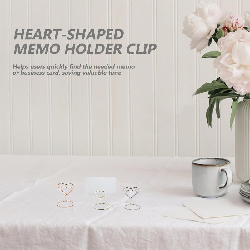 All-round unified build Toyvian Heart Shaped Place Card Holders Wire Photo Picture Stands 30pcs Multi-Color Memo Clips for Wedding Party Table Number Display and Centerpiece Decoration Local available supply Wide usage compatibility Growing sales Pre-sale confirmed stock This year new model Durability enhanced Repeated use friendly design Money saving choice Stable local goods source Designed for KSA market Simplified versatile design Designed to ease your life Recommended by Saudi locals Widely used design Ready varied options Fresh modern design All-round well-engineered practical build Gulf market trial optimized design Multi-demand compliant quality Trendy widespread design Temporary in stock Indoor & outdoor usable Reliable daily use design Fast warehouse picking - Image 5