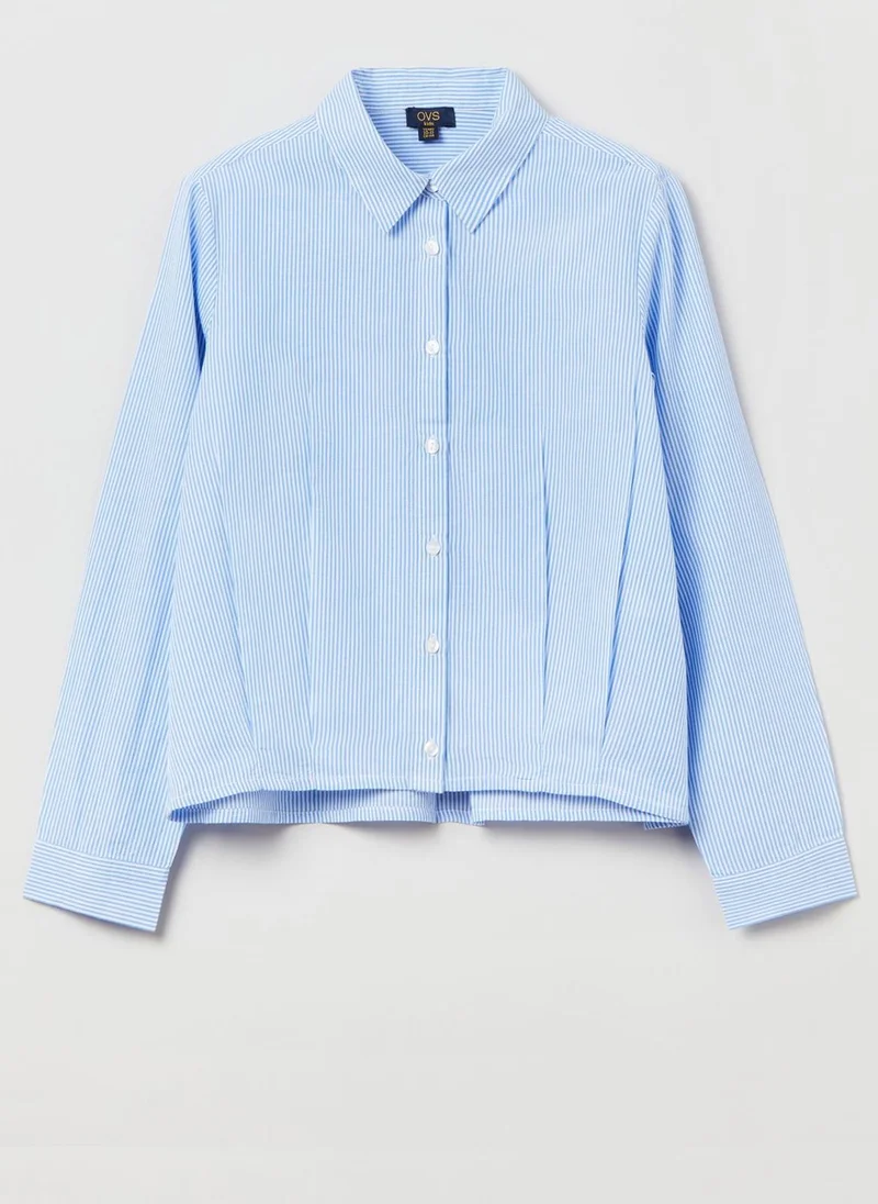 او في اس Youth Striped Shirt
