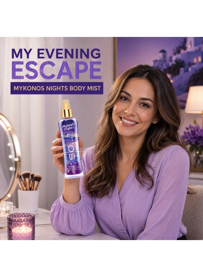 So..? SO…? Summer Escapes Mykonos Nights Body Mist for Women, Fruity Citrus & Sweet Vanilla Long-Lasting Fragrance Spray with Lemon, Mandarin & Jasmine, Perfume Gift for Women & Teen Girls, 200ml, Pack of 3 - Image 4