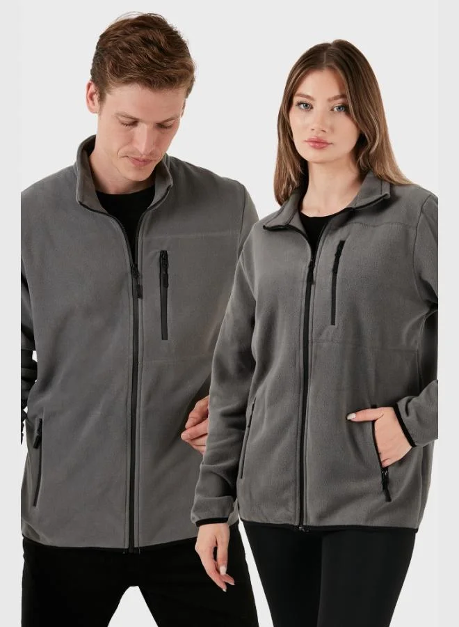 بوراتي كارديجان بوراتي بقصة ضيقة بسحاب وجيوب مقاوم للتكتل ومقاوم للبرد للجنسين