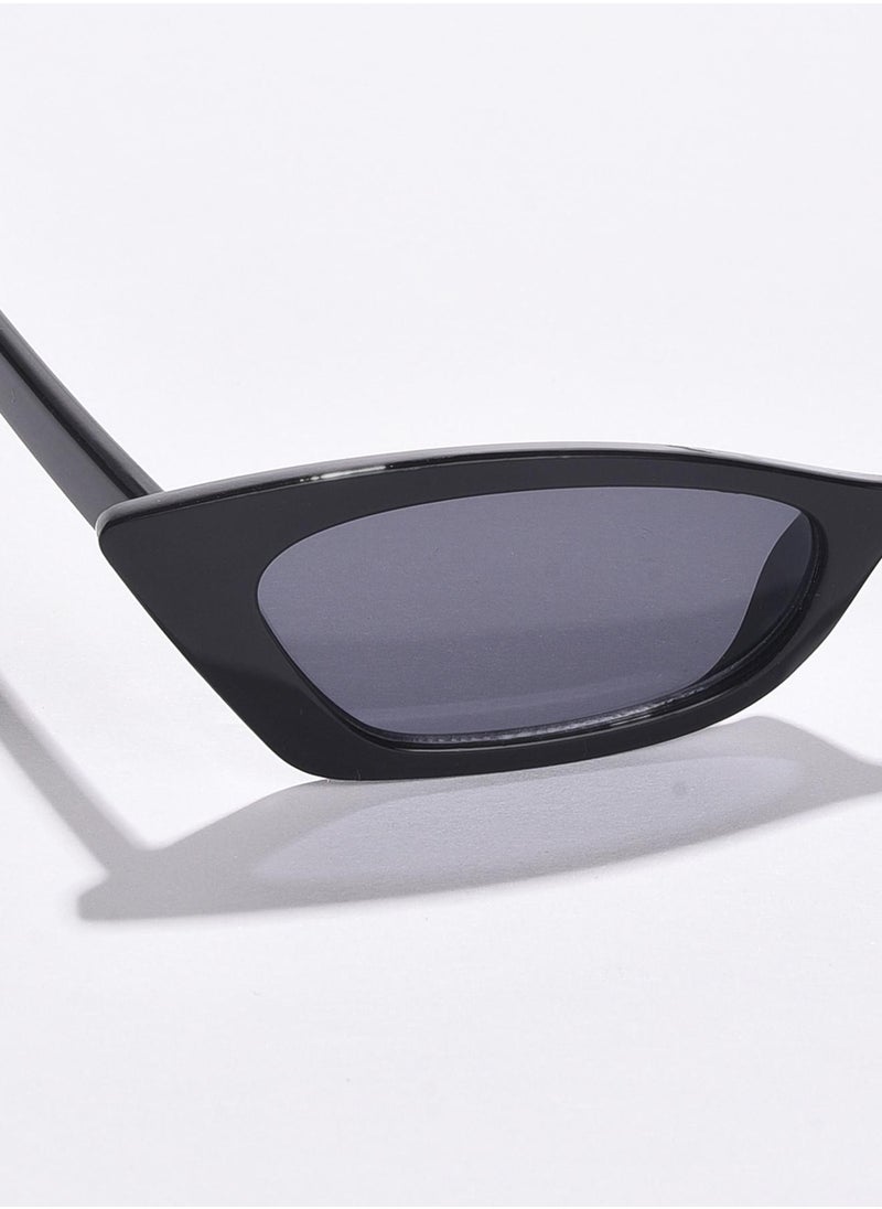 Haute Sauce Black Lens Black Cateye Sunglasses  - Image 2