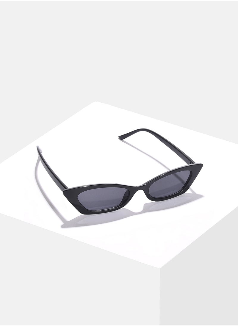 Haute Sauce Black Lens Black Cateye Sunglasses  - Image 3