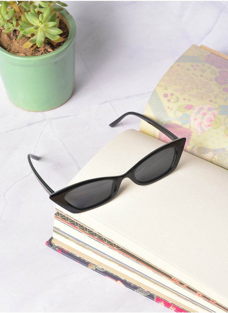 Haute Sauce Black Lens Black Cateye Sunglasses  - Image 1