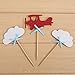 Giuffi 24 Pack White Cloud Cupcake Toppers Kids Birthday Party Decors by Giuffi - Image 3