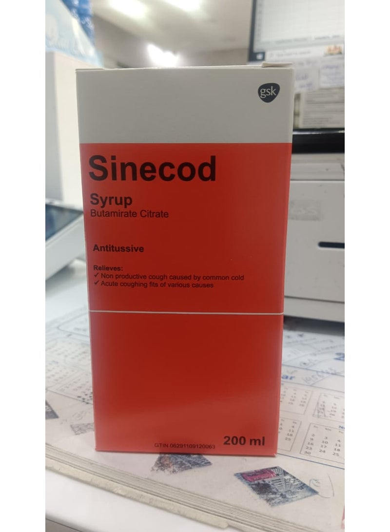 Sinecod Cough Syrup 200ml