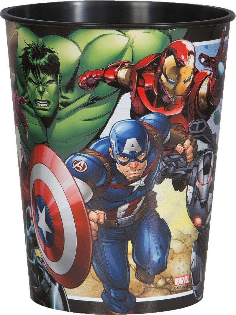Unique Marvel Avengers Superhero Birthday Party Supplies Set of 12 16oz Plastic Reusable Favor Cups - Image 4