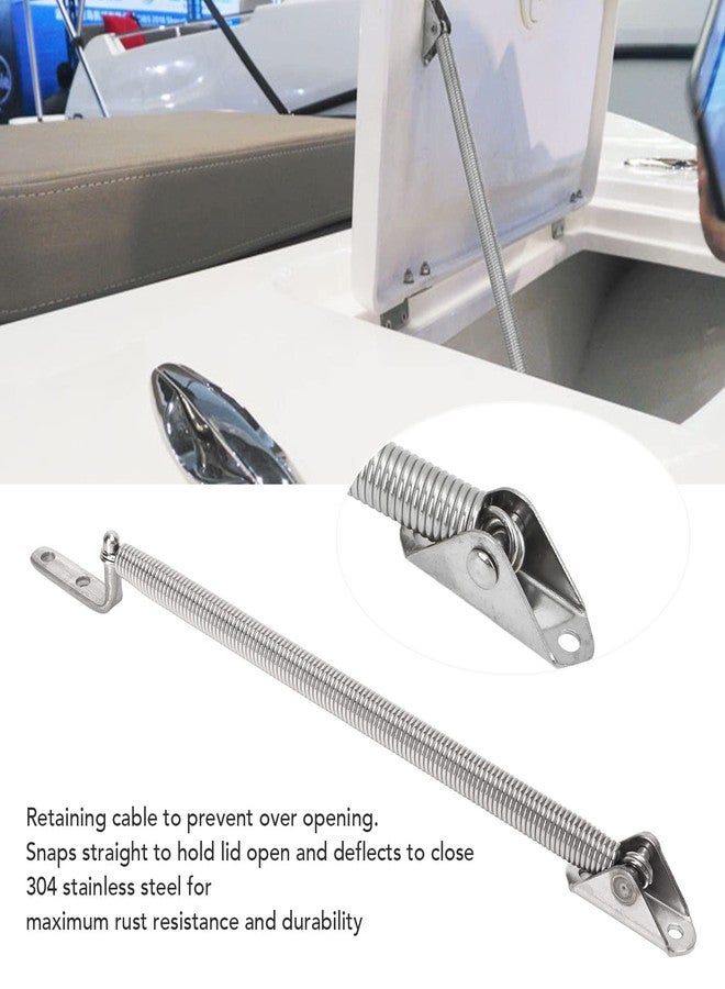 Acouto Boat Hatch Support Spring 8-1/4in 2pcs Hatch Lid Support Spring Adjuster 304 Stainless Steel Support Bar for Marine Yacht RV Door Lid - Image 2