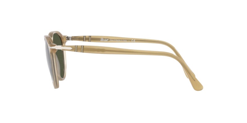 Persol PO3286S Round Sunglasses, Beige Opal/Green, 51 mm - Image 4