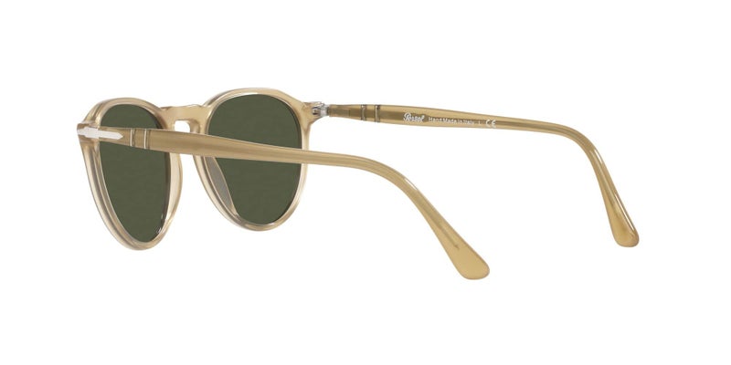 Persol PO3286S Round Sunglasses, Beige Opal/Green, 51 mm - Image 5