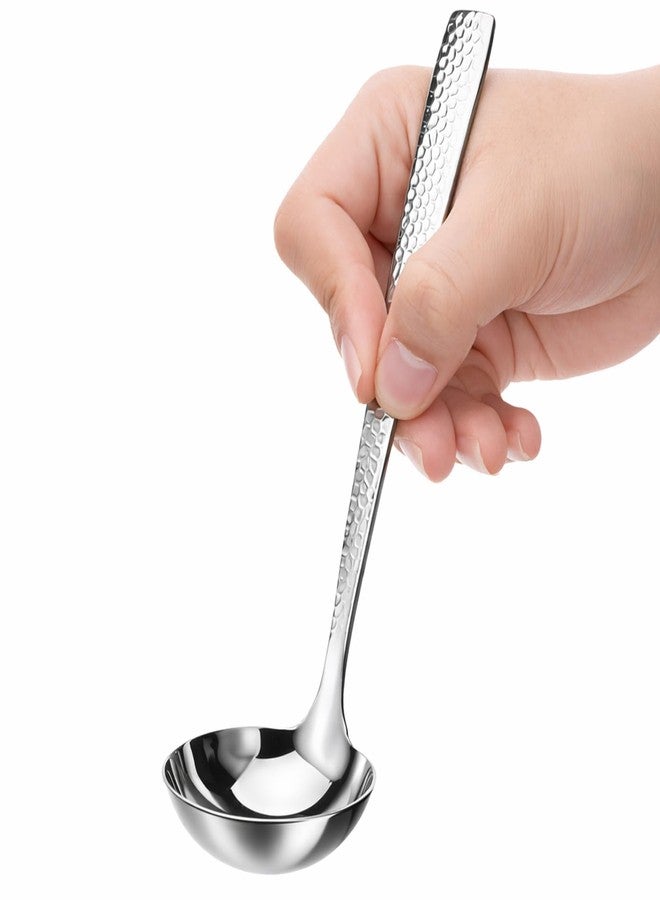 Psyqtsuary Gravy Ladle Stainless Steel 7.8'' Soup Ladles for Serving Small Soup Ladle Sauce Premium Verona Gravy Ladles Heavy Duty with Deep Bowl - Image 1