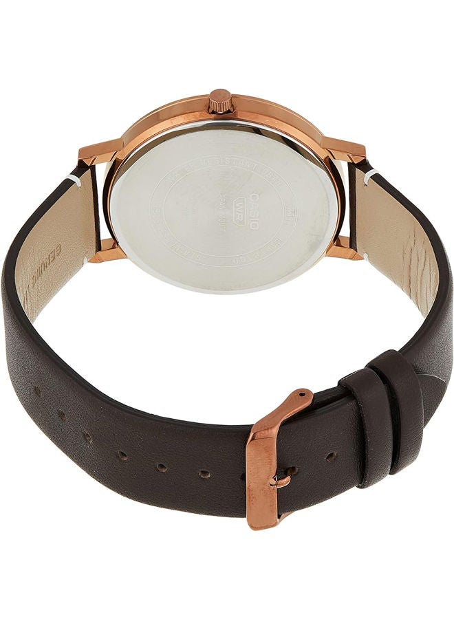 CASIO Leather Analog Watch MTP-B100RL-1EVDF - Image 2