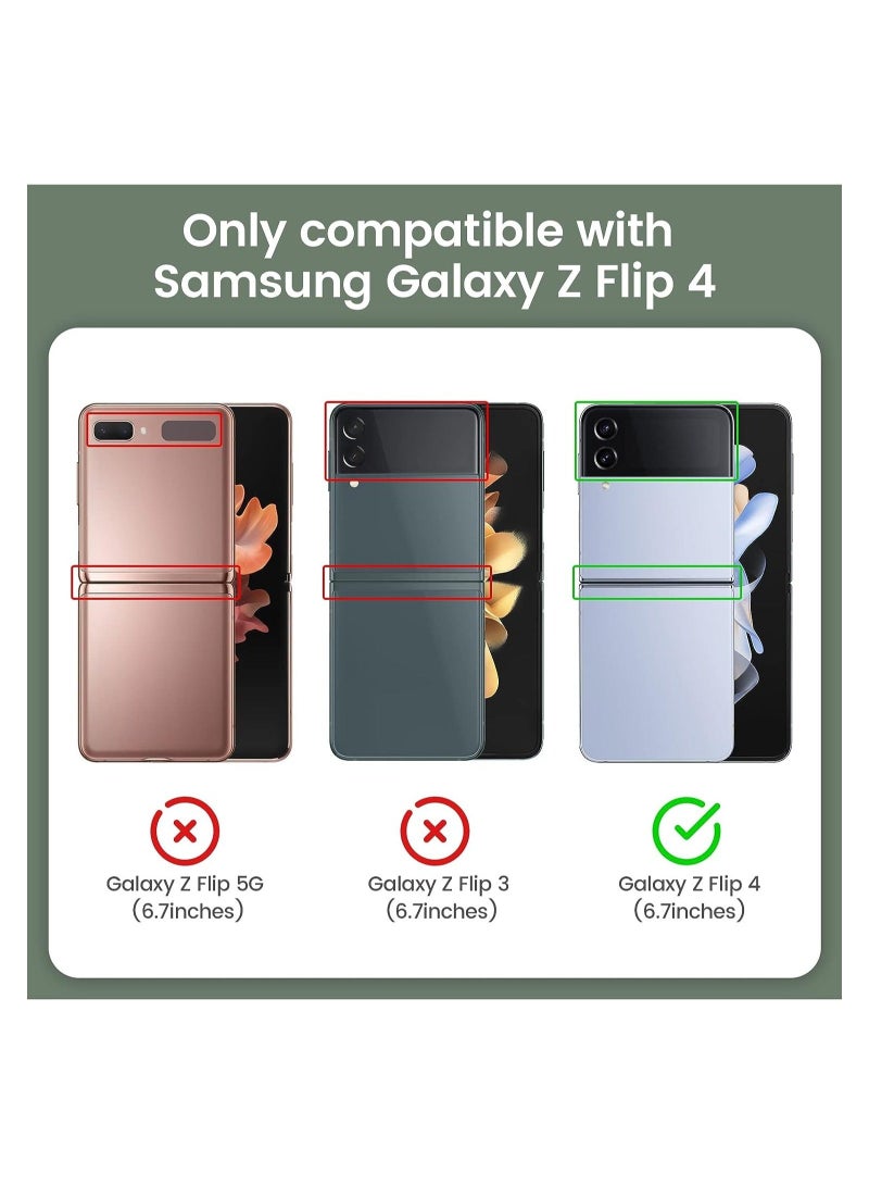 MUNTAQI Samsung Galaxy Z Flip 4 Case, Galaxy Z Flip 4 Clear Case [Anti-Yellow] Slim Thin Premium TPU Crystal Shockproof Protective Cover Case for Samsung Galaxy Z Flip 4 5G 2022 - Full Clear - Image 2