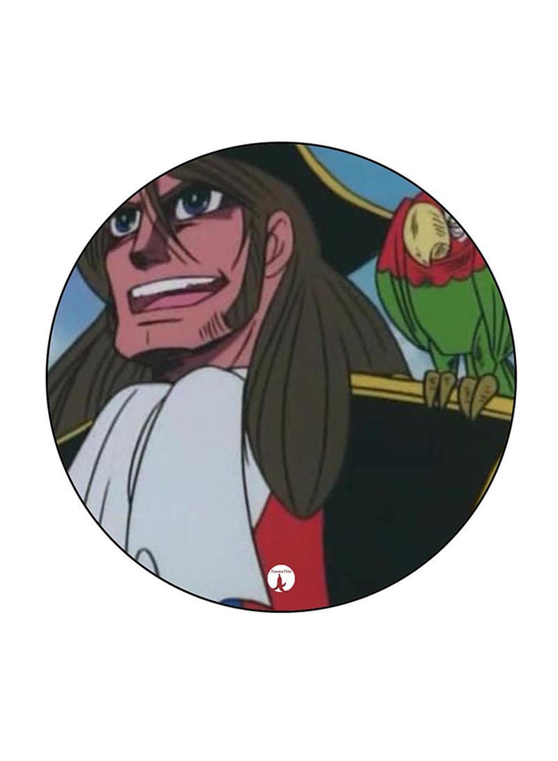 Anime Jazeerat Al Kanz Printed Mouse Pad Round  Multicolour