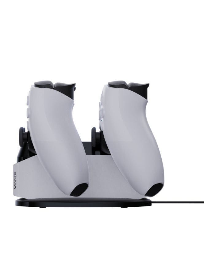 SPARKFOX SPARKFOX W20P508 Dual Charger With Contacts Wireless Handle Charger For PS5, Style: Charger+Data Cable  - Image 2