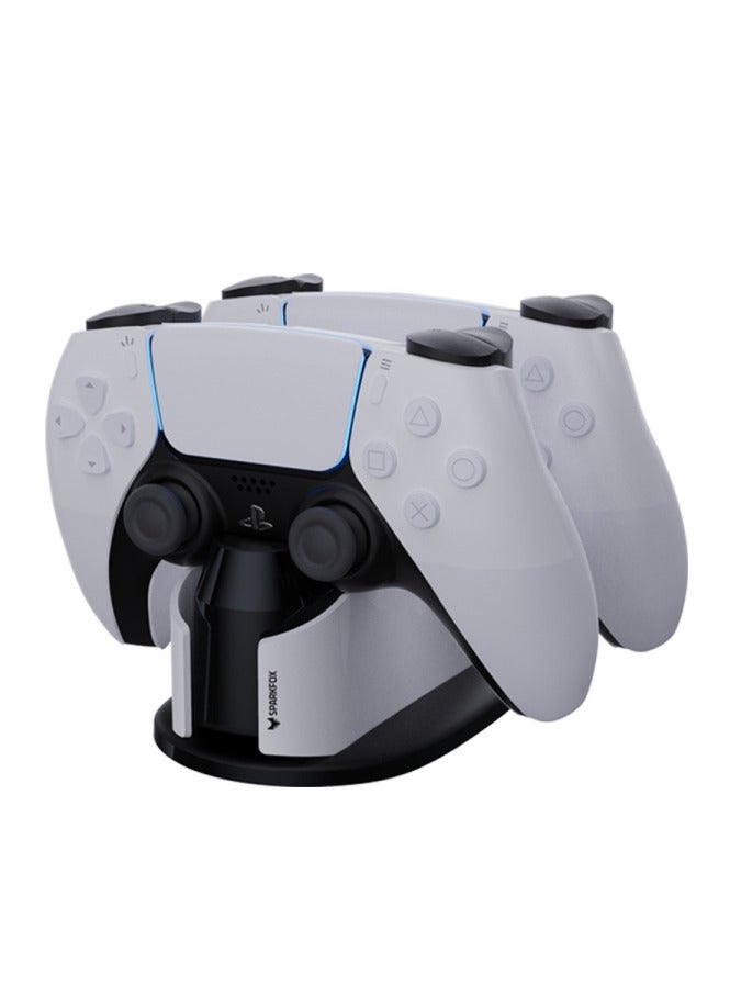 SPARKFOX SPARKFOX W20P508 Dual Charger With Contacts Wireless Handle Charger For PS5, Style: Charger+Data Cable  - Image 3